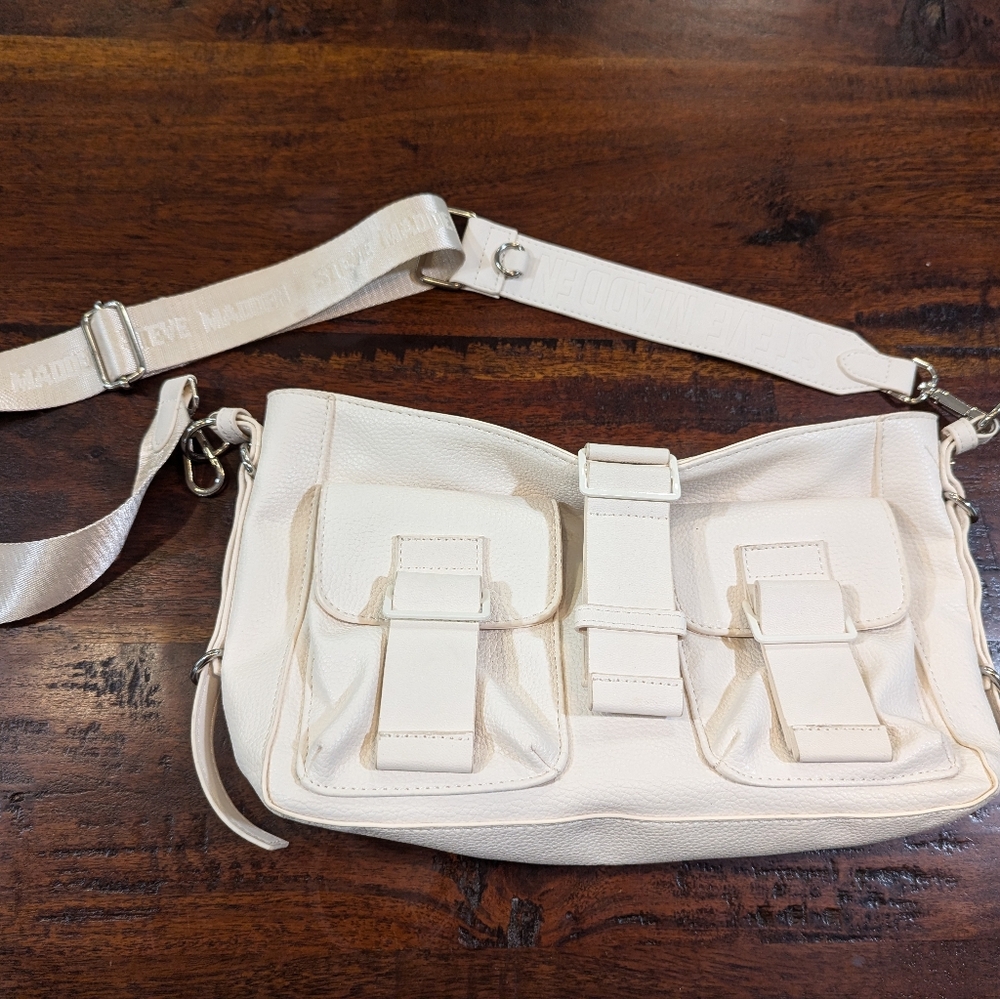 Steve Madden Ivory Crossbody Bag